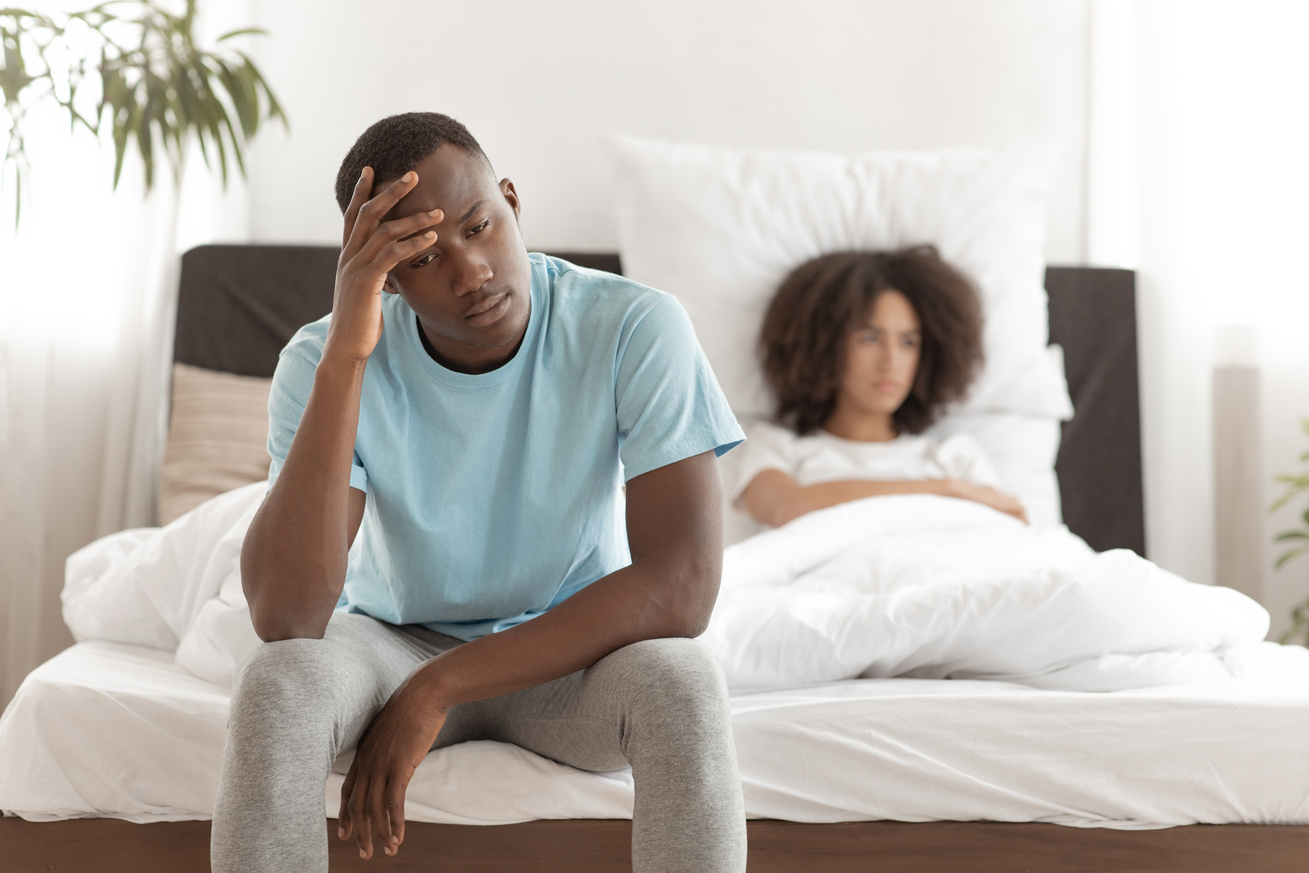 Erectile dysfunction, male power, quarrel,  problems and relationship